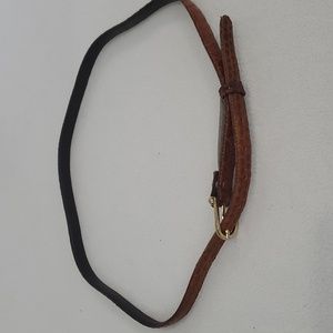 Brown snake skin Leather belt -Size 30" - 33"